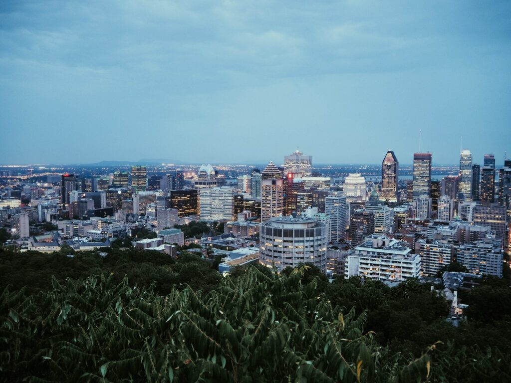 Montreal Aerial View of Buildings