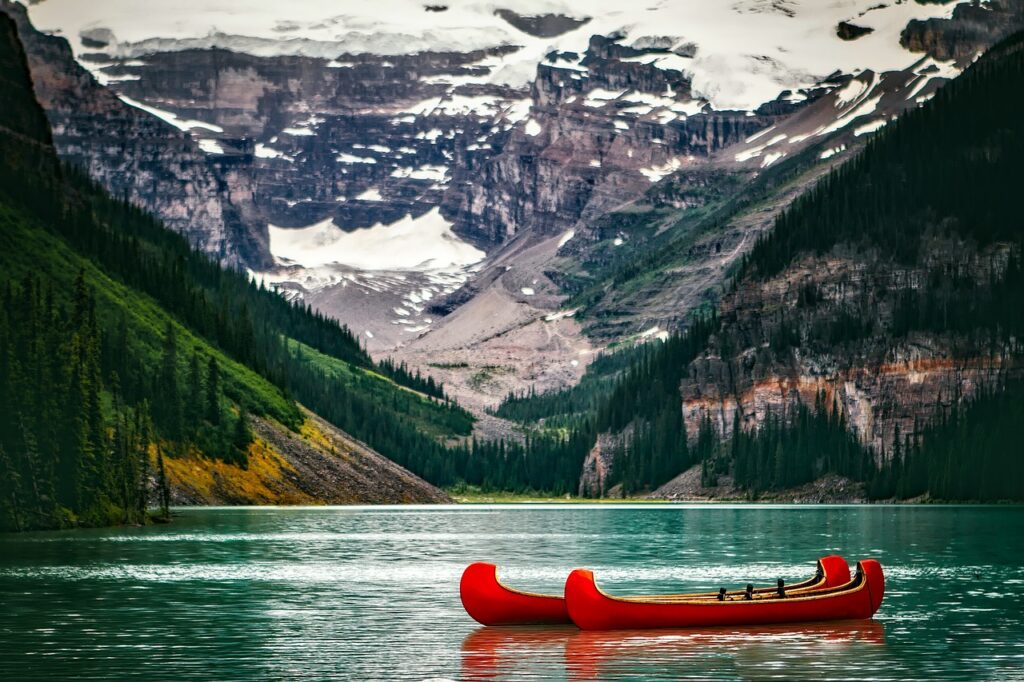 lake louise, canada, landscape