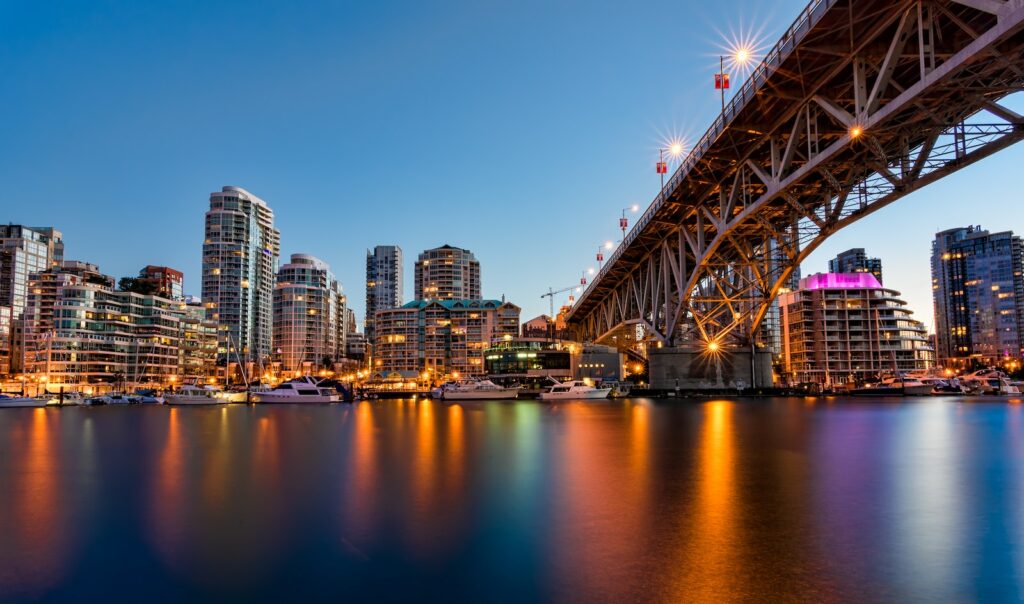 Vancouver City, BC, During dawn